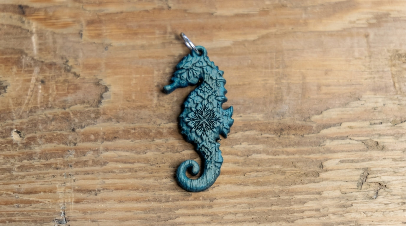 Seahorse Charm (Blue)